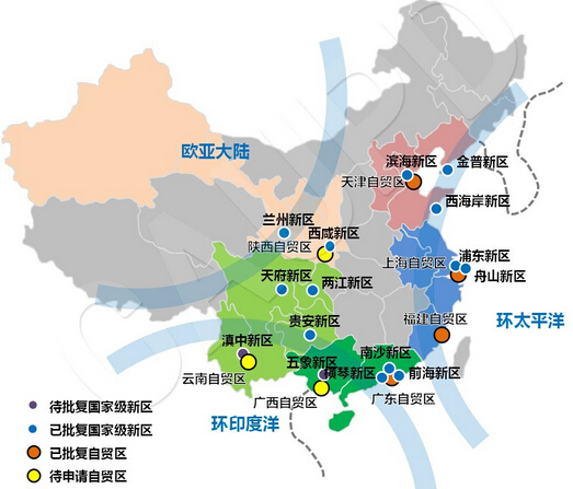 “國家新區+自貿區”