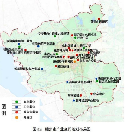 滕州產業空間規劃布局圖