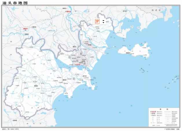 汕頭市行政地圖