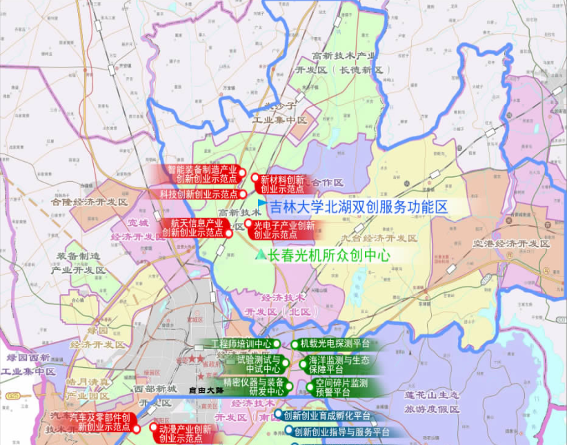 長春國家級創新創業基地示意圖