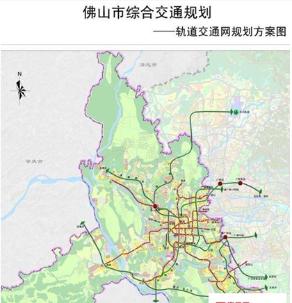 佛山市軌道交通建設規劃藍圖