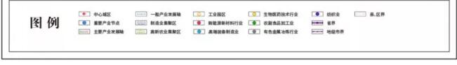  聊城市產業總體空間布局：“一心兩區四軸”