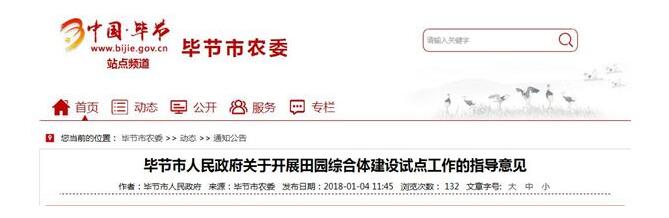 畢節市田園綜合體政策