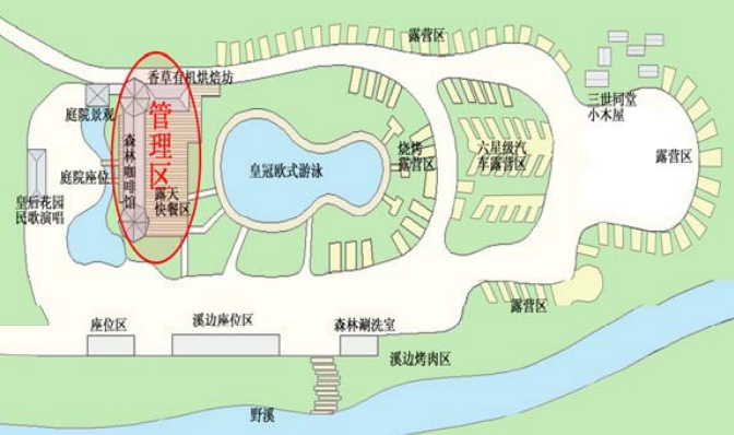 皇后鎮(zhèn)森林露營(yíng)區(qū)平面布置圖 皇后鎮(zhèn)森林露營(yíng)區(qū)平面布置圖