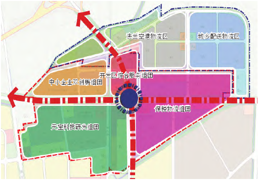 永旺現(xiàn)代物流產(chǎn)業(yè)園區(qū)建設(shè)空間結(jié)構(gòu)圖 永旺現(xiàn)代物流產(chǎn)業(yè)園區(qū)建設(shè)空間結(jié)構(gòu)圖