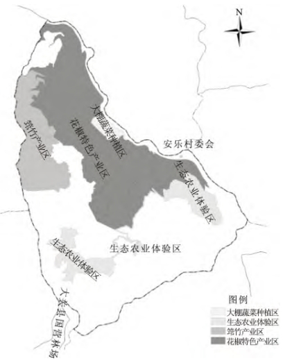 安樂村產業區分布 安樂村產業區分布
