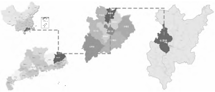 長潭鎮(zhèn)區(qū)位圖