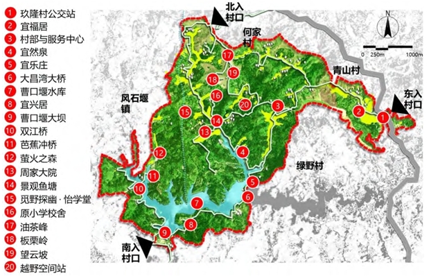 玖隆村總平面 玖隆村總平面