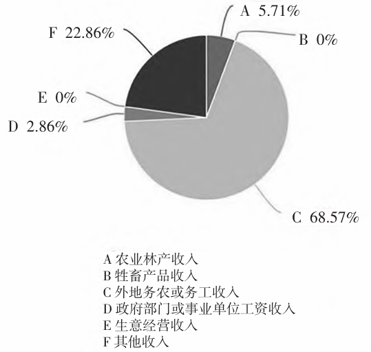 村民收入主要來源方式 村民收入主要來源方式