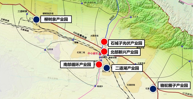 哈密伊州區產業園區空間布局圖 哈密伊州區產業園區空間布局圖