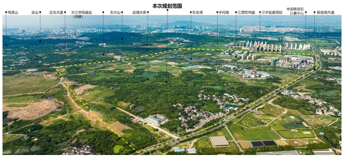 本次江蘇軟件園規劃范圍 本次江蘇軟件園規劃范圍