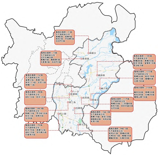 南昌縣苗圃基地現狀布局 南昌縣苗圃基地現狀布局